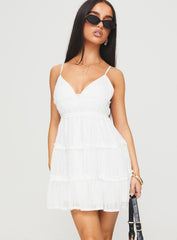 Berry Nice Mini Dress White