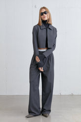 CROPPED SUITING BLOUSE