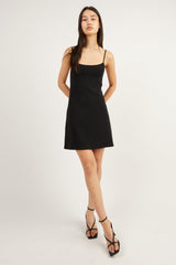 MINI DRESS WITH BACK TIE