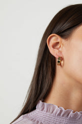 FLAT HOOP EARRING