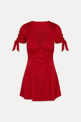 Ella Satin Mini Dress - Heartstrings