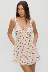 Dreamer Chiffon Mini Dress - Amalfi