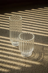 FLUTED COOLER GLASSES, SET OF 2