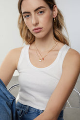 CHARM & PEARL NECKLACE