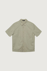 COTTON LINEN CARGO SHORT SLEEVE SHIRT