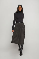 PLEATED MIDI SKIRT