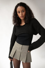 MOHAIR WOOL-BLEND BOLERO