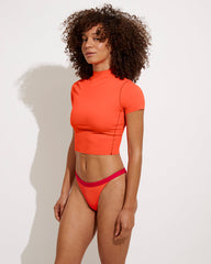 Rays Short Sleeve Top - Aperol