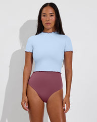 Rays SS Top *Wavy - Blue Skies / Jam