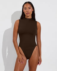 Rays Sleeveless Top *Long - Cold Brew
