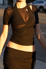 MESH LAYERED TOP