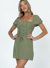 Fauci Mini Dress Green