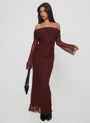 Consideration Maxi Dress Chocolate