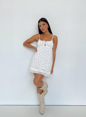 Empress Of Love Mini Dress White Floral