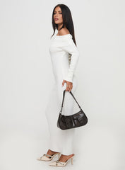 Celestara Off The Shoulder Maxi Dress White