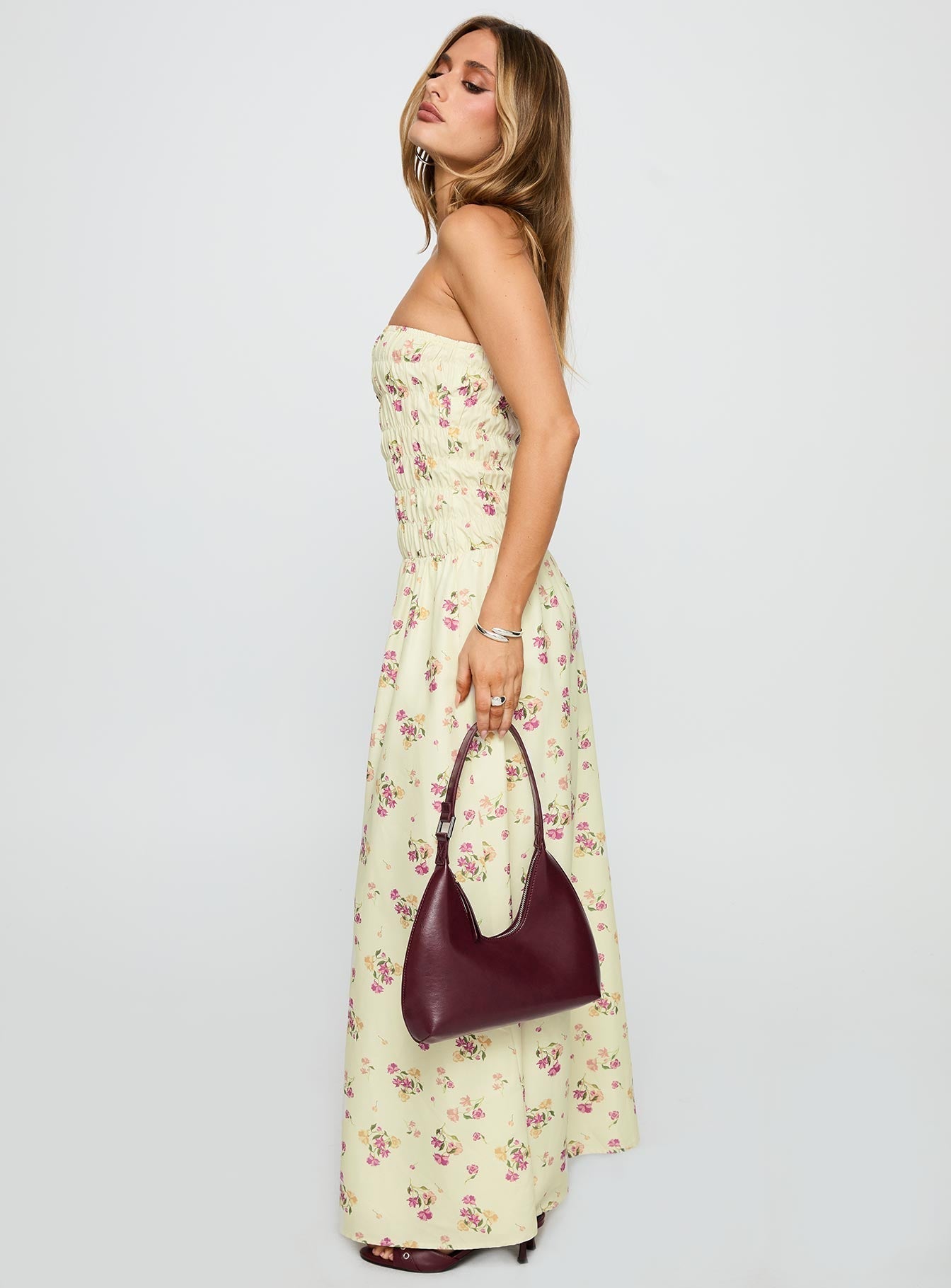 Human Nature Strapless Maxi Dress Multi Floral