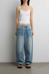 27" CURVE LEG MID RISE DENIM JEAN