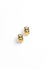 BRAIDED HALF HOOP EARRING