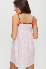 Coppola Cotton Babydoll Dress - Tiny Berry