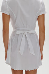 Ivy Cotton Mini Dress - White