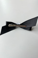 BOW HAIR CLIP WITH BUBBLE HEART PENDANT