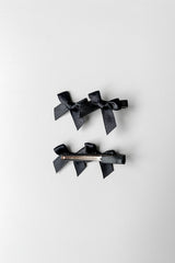HAIR CLIP SET WITH DOUBLE BOWS