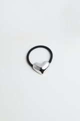 BUBBLE HEART PENDANT HAIR TIE