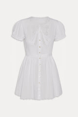 Ivy Cotton Mini Dress - White