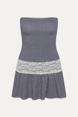 Mirage Gingham Mini Dress - Midnight Wishes