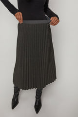 PLEATED MIDI SKIRT