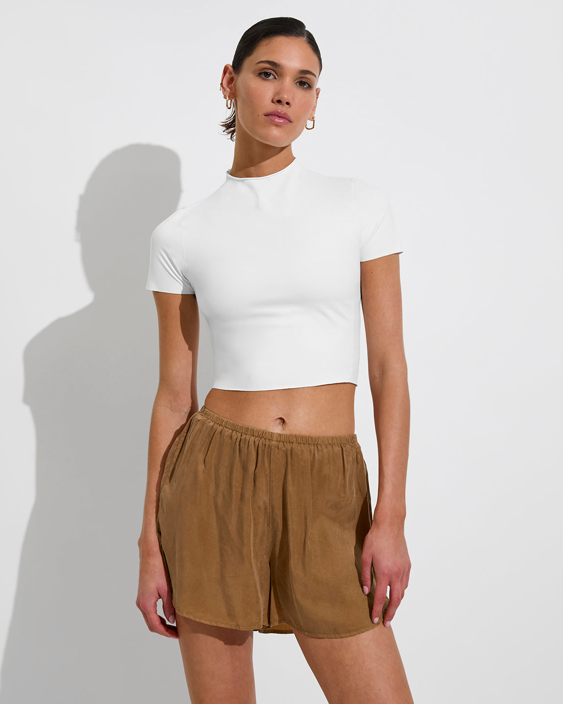 Rays Short Sleeve Top - Coconut