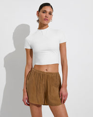 Rays Short Sleeve Top - Coconut