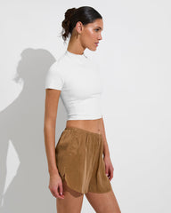 Rays Short Sleeve Top - Coconut