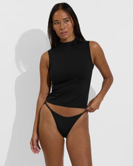 Rays Sleeveless Top *Long - Jet
