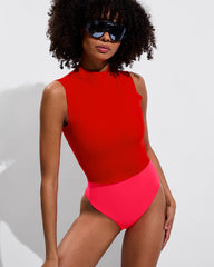 Rays Sleeveless Top - Sweet Chili Heat
