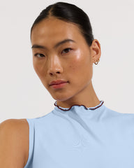 Rays Sleeveless Top *Long *Wavy - Blue Skies / Jam