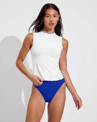 Rays Sleeveless Top *Long *Wavy - Coconut / First Place