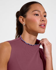 Rays Sleeveless Top *Long *Wavy - Desert Plum / Riptide