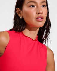 Rays Sleeveless Top *Long *Wavy - Rescue / Sweet Chili Heat