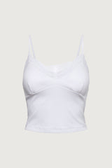 PADDED LACE TRIM CAMISOLE TANK TOP
