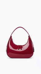 Mila Hobo Handbag - Burgundy